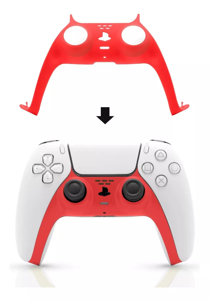 GENÉRICO CARCASA DE REPUESTO FRONTAL DECORATIVA CONTROL PS5 ELEGANTE