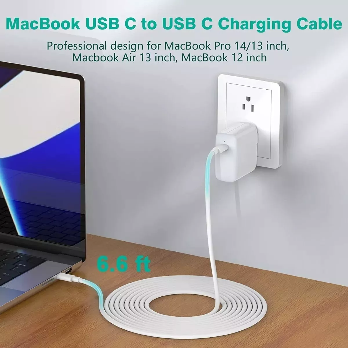 CARGADOR + CABLE (2MT) PARA HUAWEI MATEBOOK X PRO, D14, D15 - 5