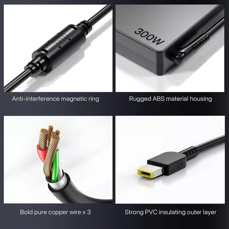 CARGADOR LENOVO LEGION 7 16ACHG6 (300W) SERIES RECTANGULAR - 4