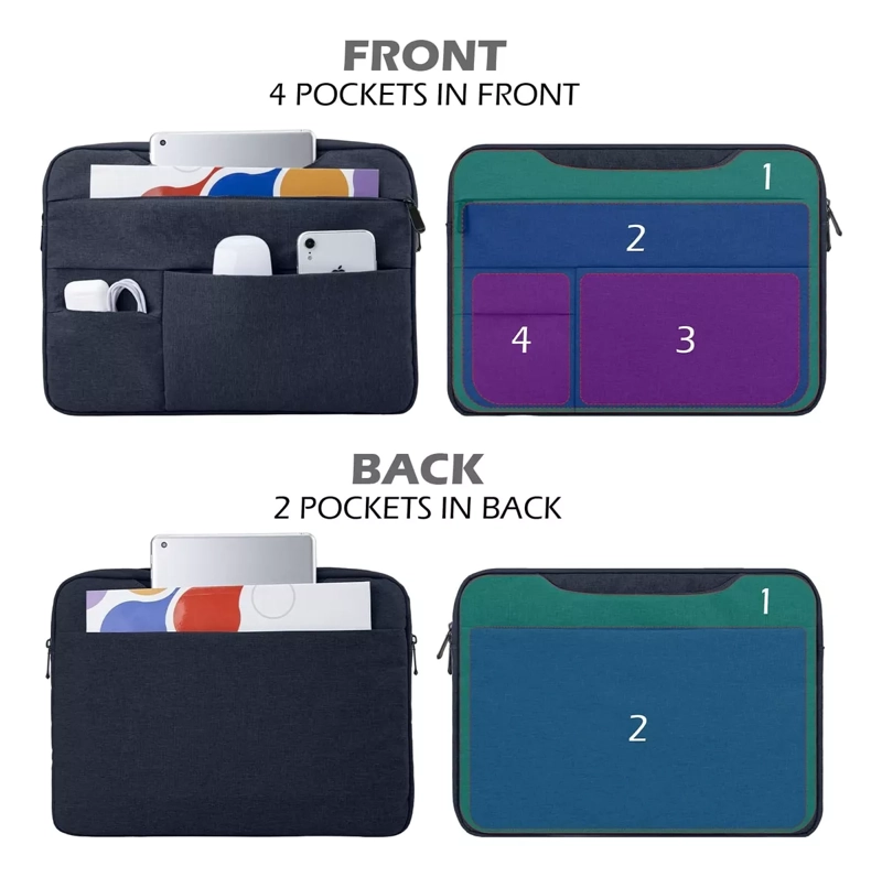 FUNDA BOLSO IMPERMEABLE CON BOLSILLO MACBOOK PRO 16 A2141 - 2