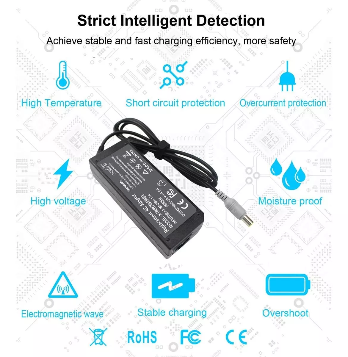 CARGADOR PARA LENOVO THINKPAD T500 T510 T520 SERIES NUEVO - 4