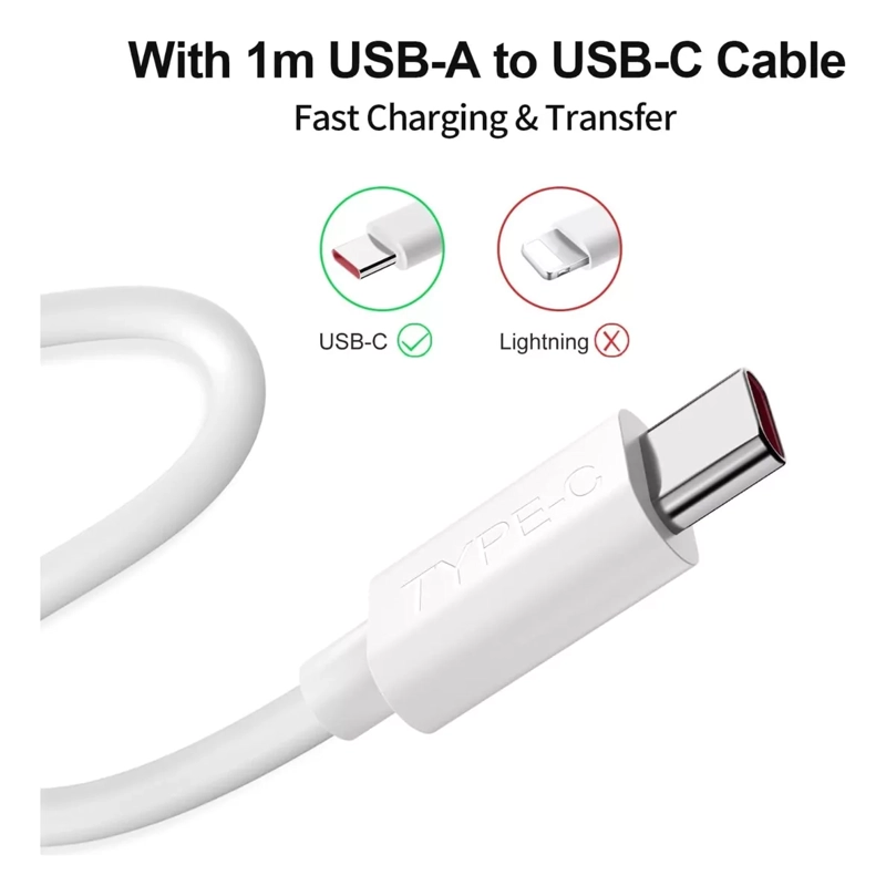 CARGADOR TURBO 33W+ CABLE USB C 2MTS XIAOMI MI 11 LITE, 10T - 4