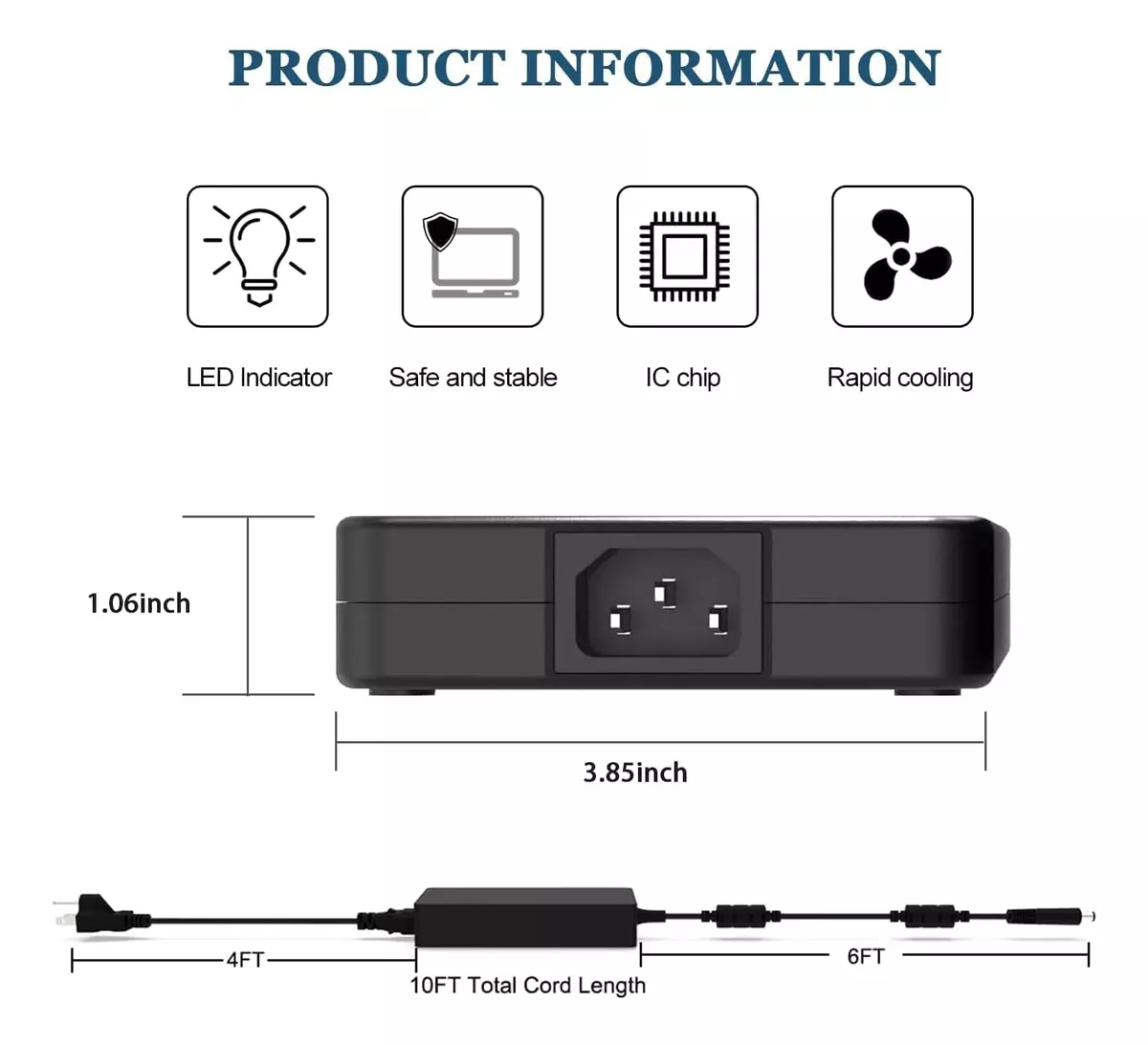 CARGADOR PARA NOTEBOOK DELL 19.5V 12.3A (240W) 7.4*5.0MM - 4
