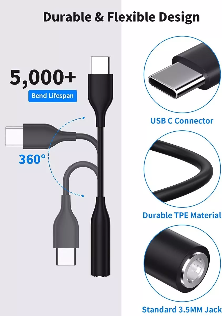 ADAPTADOR TIPO C | JACK AUDIO 3.5 PARA SAMSUNG S20 S21 FE - 4