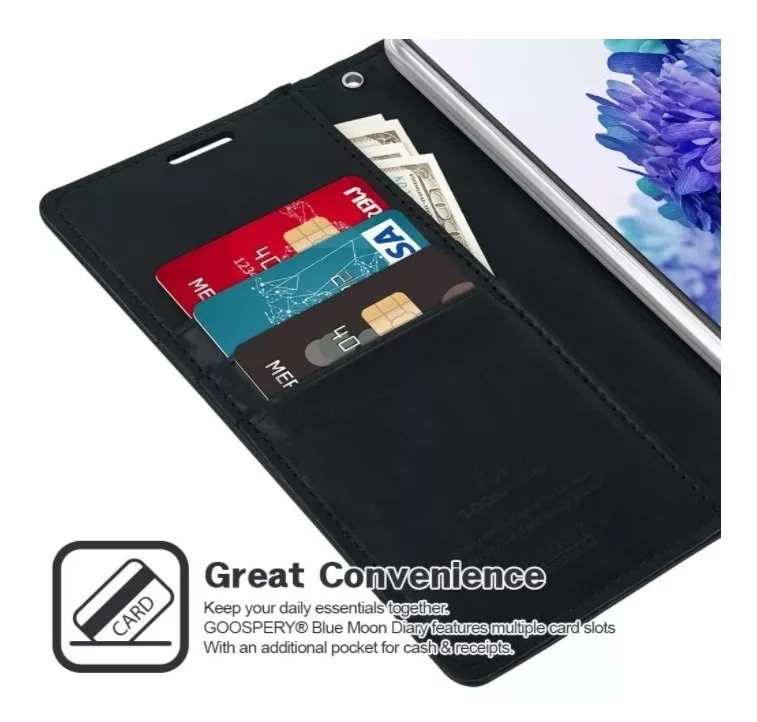 CARCASA SAMSUNG S21 FE GOOSPERY FLIP COVER TARJETERO + LÁMINA FUL - 4