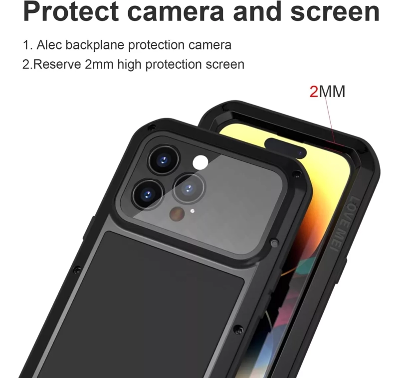 CARCASA IPHONE 14 PRO LOVE MEI BLINDADA ARMADURA - 3