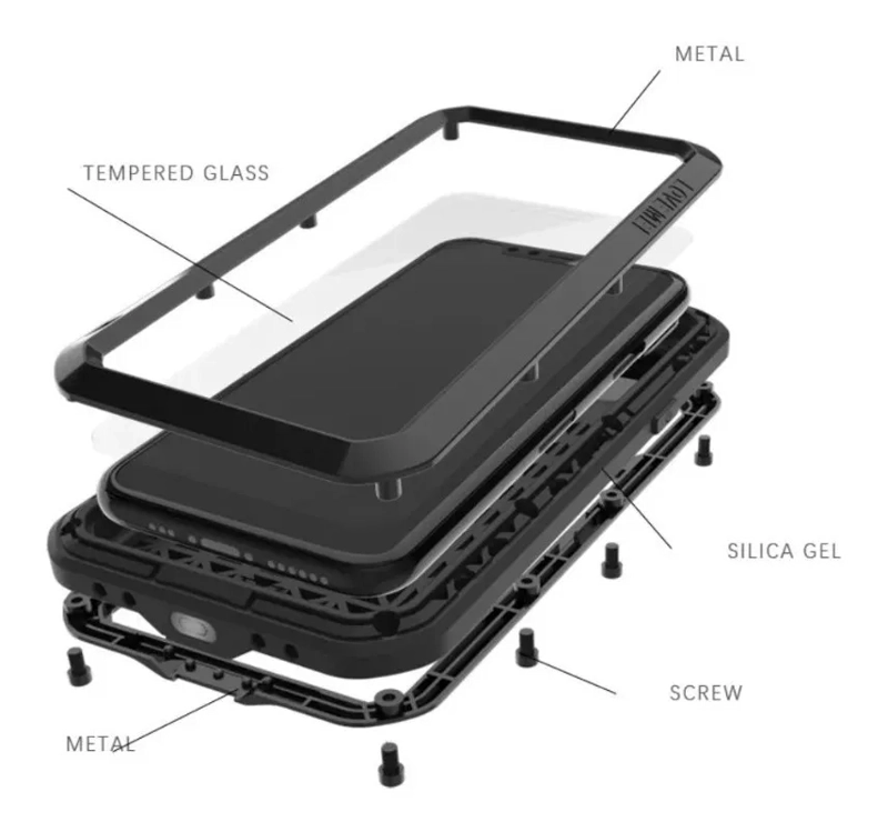 CARCASA IPHONE 11 PRO LOVE MEI BLINDADA REFORZADA - 3