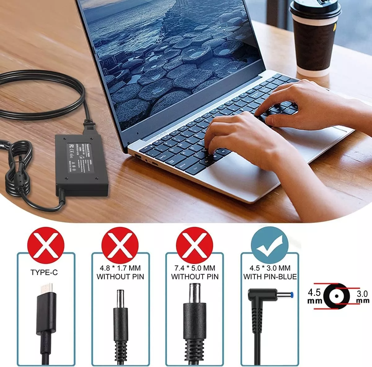 CARGADOR PARA NOTEBOOK HP ENVY 15-J106LA (120W) SERIES - 2