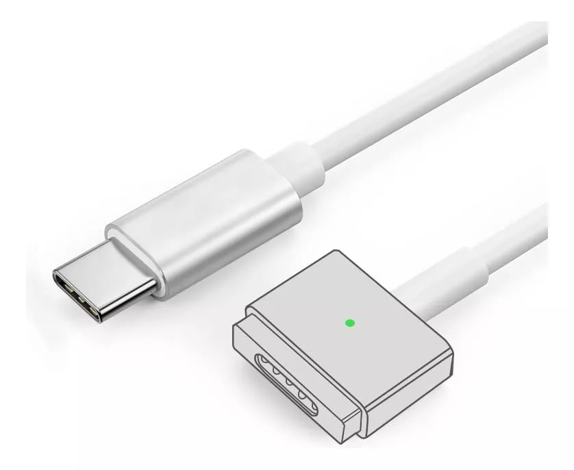 CABLE ADAPTADOR USB C A MAGSAFE 2 PARA MACBOOK (1.8M) NUEVO - 1