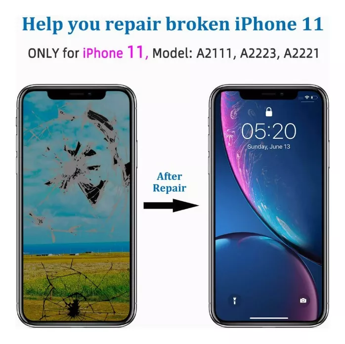 PANTALLA PARA IPHONE 11 JK OLED ALTA CALIDAD + KIT HERRAMIEN - 3