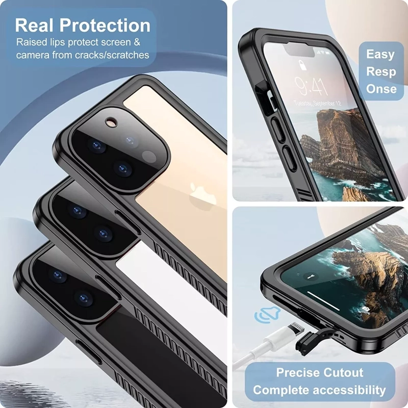 CARCASA IPHONE 13PRO 360 BLINDADA SUMERGIBLE WATERPROF - 5
