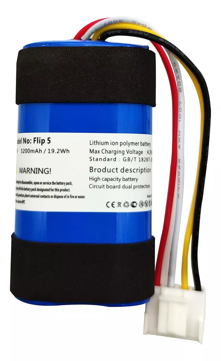 BATERIA REPUESTO PARA PARLANTE JBL FLIP 5 NUEVA - 1