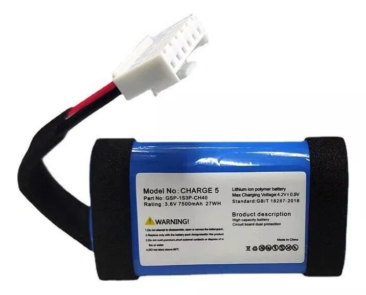 BATERIA REPUESTO PARA JBL CHARGE 5 (7500MAH) NUEVA - 3