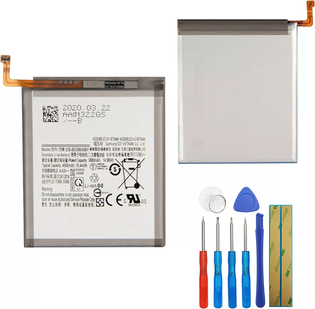 BATERIA NUEVA + KIT HERRAMIENTAS PARA SAMSUNG S20 G980 - 1