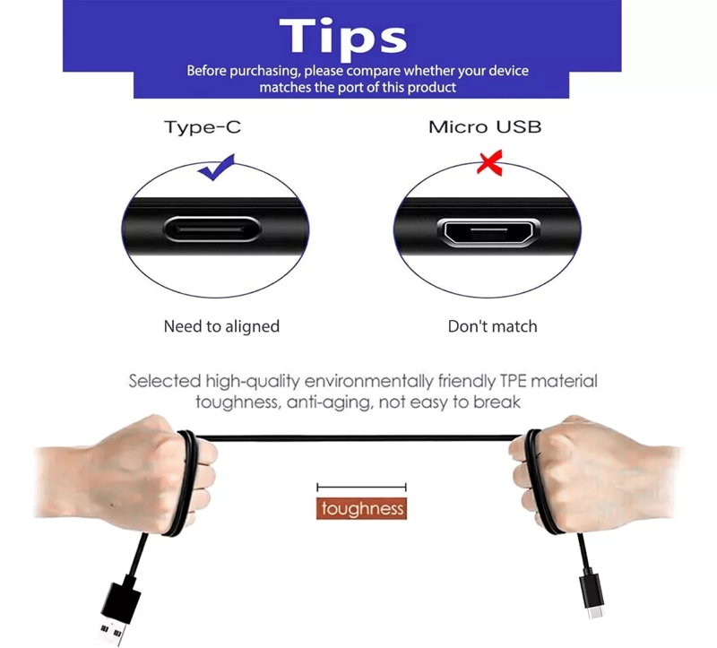 CABLE + CARGADOR CARGA USB C PARA PARLANTE SONY SRS-XB13 - 2