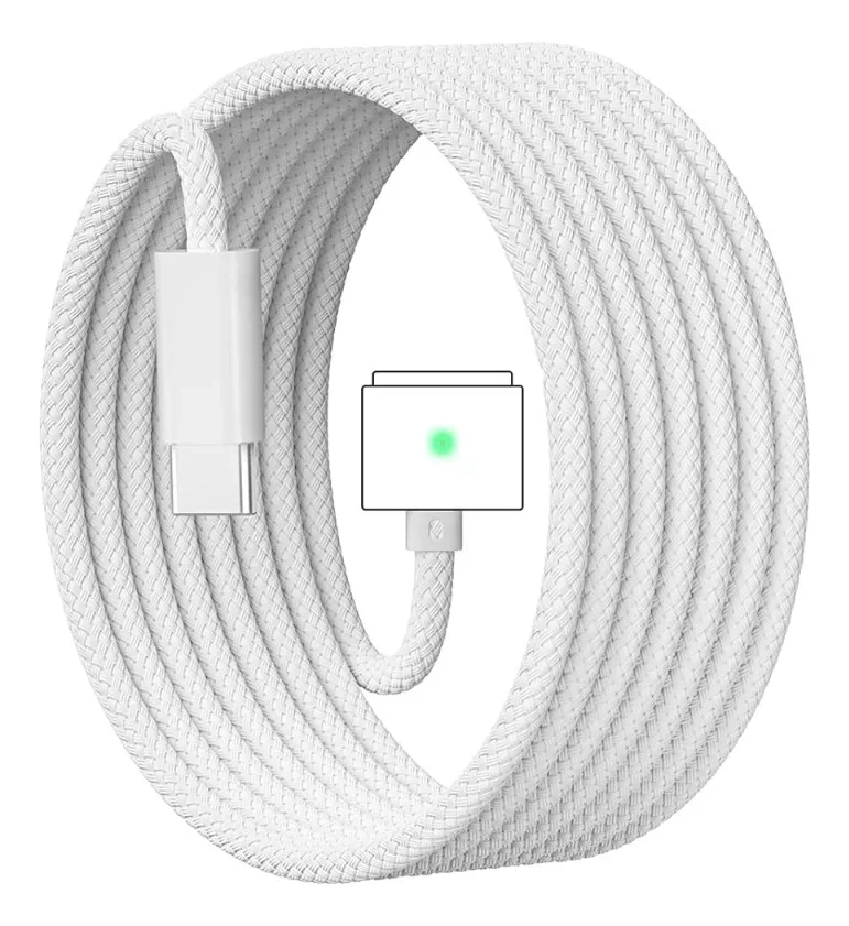 CABLE CARGADOR 2MTS USB C - MAGSAFE 3 PARA MAC PRO 16 A2485 - 1