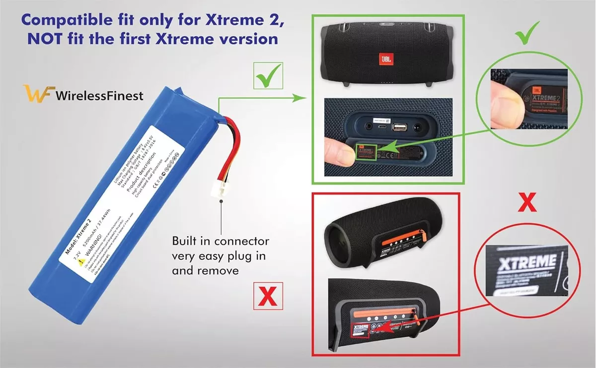 BATERIA REPUESTO PARA PARLANTE JBL XTREME 3 NUEVA - 2