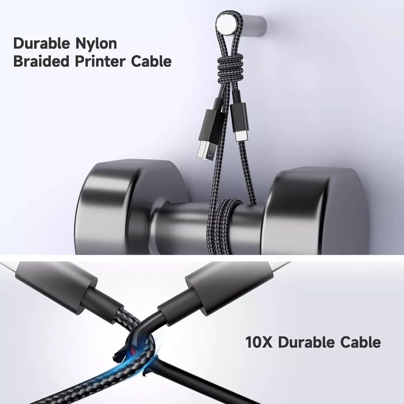CABLE USB TIPO C USB B 2.0 IMPRESORA PARA MAC AIR PRO M1 M2 - 3