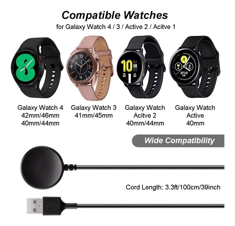 CARGADOR MAGNE TICO SAMSUNG ACTIVE/ ACTIVE 2/ WATCH 3 + - 2