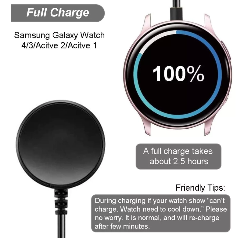 CARGADOR MAGNE TICO SAMSUNG ACTIVE/ ACTIVE 2/ WATCH 3 + - 5