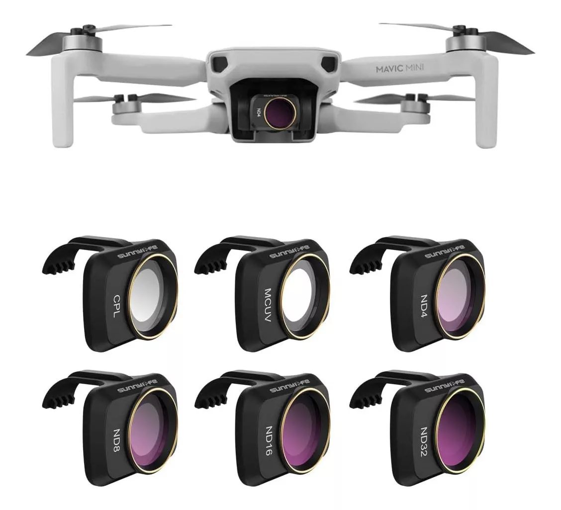 JUEGO DE FILTROS 6 UNIDADES PARA MAVIC MINI | MINI2 MINI SE - 1