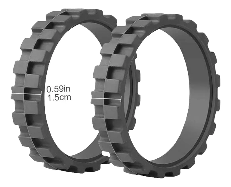 REPUESTO GOMA RUEDA IROBOT SERIE 500 A 900 E5 E6 I7 S9 NEGRO - 4