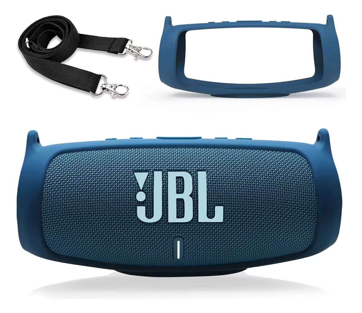 FUNDA SILICONA ANTIGOLPES+ CORREA PARA PARLANTE JBL CHARGE 5 - 1