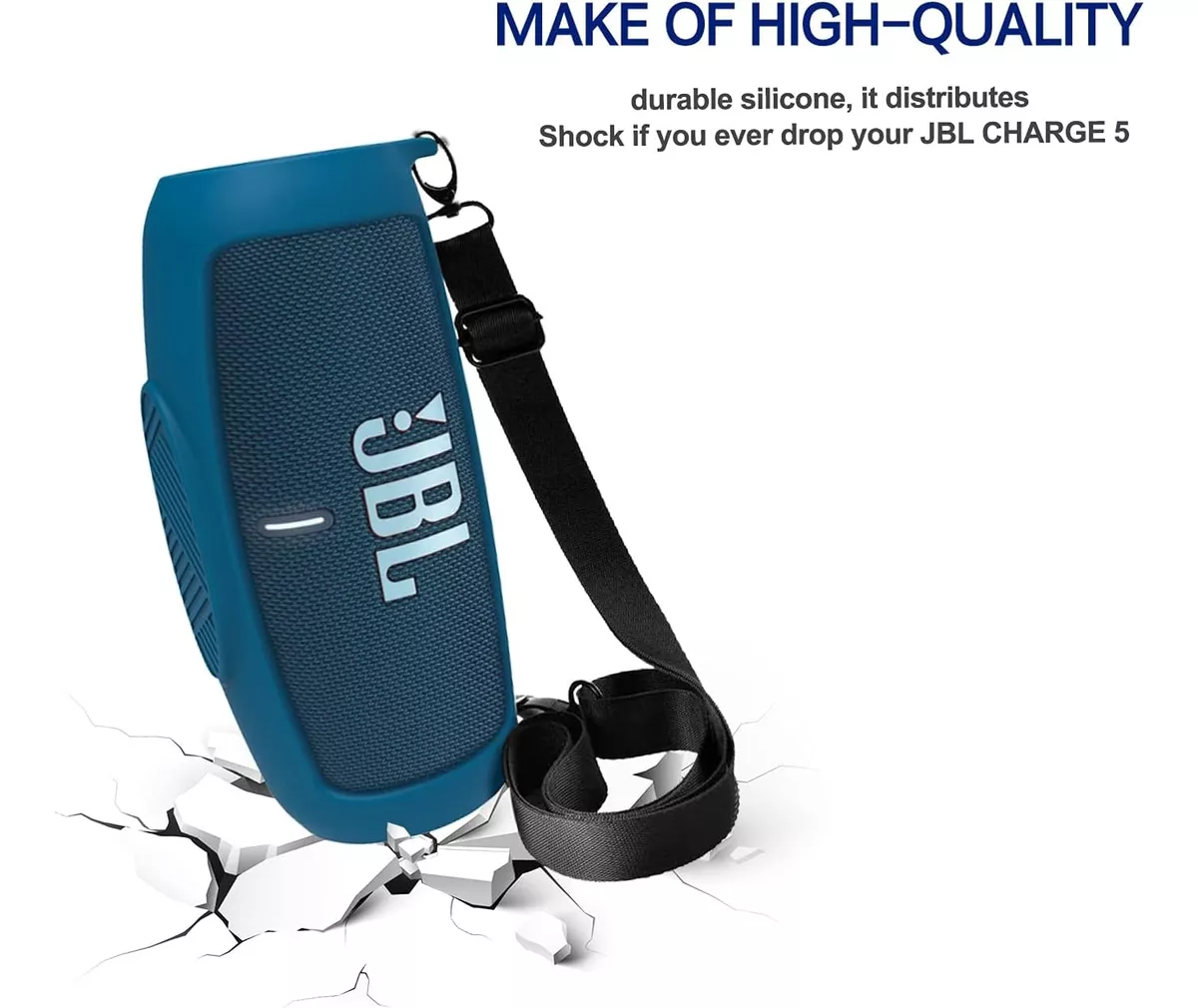 FUNDA SILICONA ANTIGOLPES+ CORREA PARA PARLANTE JBL CHARGE 5 - 3