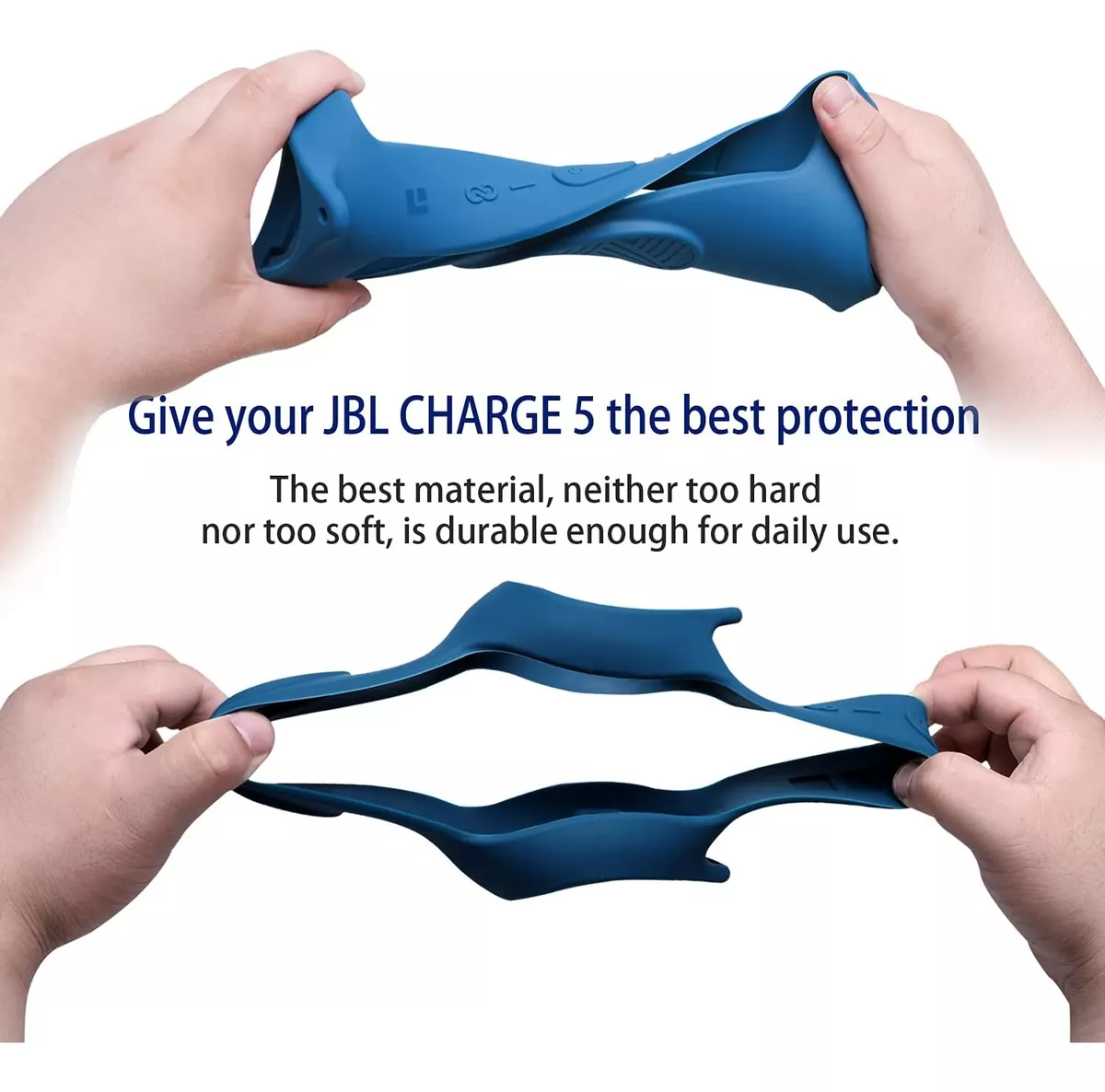 FUNDA SILICONA ANTIGOLPES+ CORREA PARA PARLANTE JBL CHARGE 5 - 4