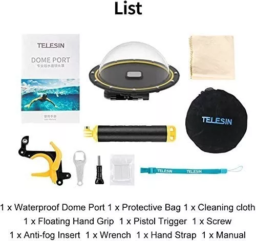 DOMO TELESIN CARCASA DE BUCEO COMPATIBLE CON GO PRO 9/10/11 - 2