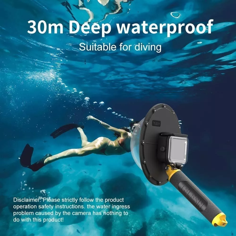 DOMO TELESIN CARCASA DE BUCEO COMPATIBLE CON GO PRO 9/10/11 - 4