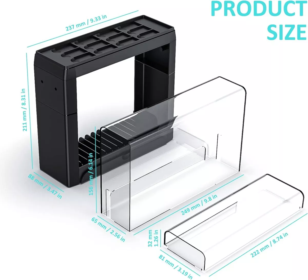 SOPORTE STAND MULTIFUNCIONAL ORGANIZADOR JUEGOS N. SWITCH - 4