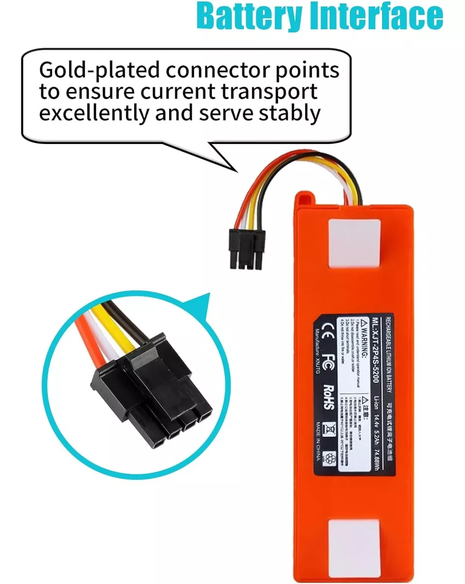 BATERIA PARA XIAOMI MIJIA ROBOROCK S52 S55 T60 T65 E20 E25 - 3