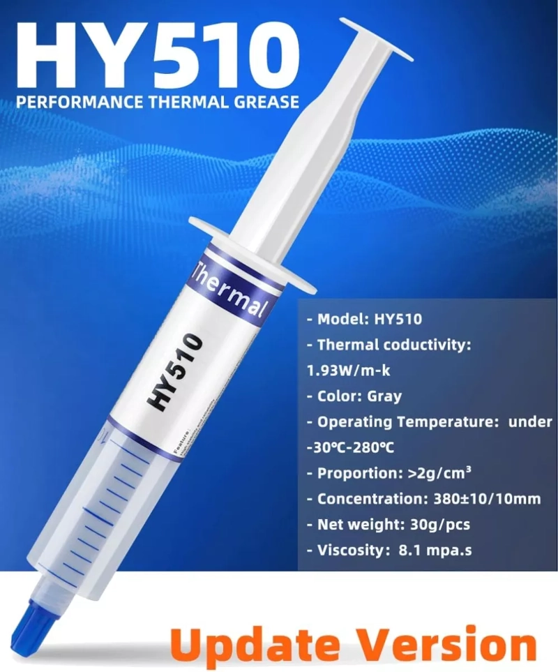 PASTA TÉRMICA HY510 DISIPADORA CALOR GRIS (30GRS) CPU GPU - 2