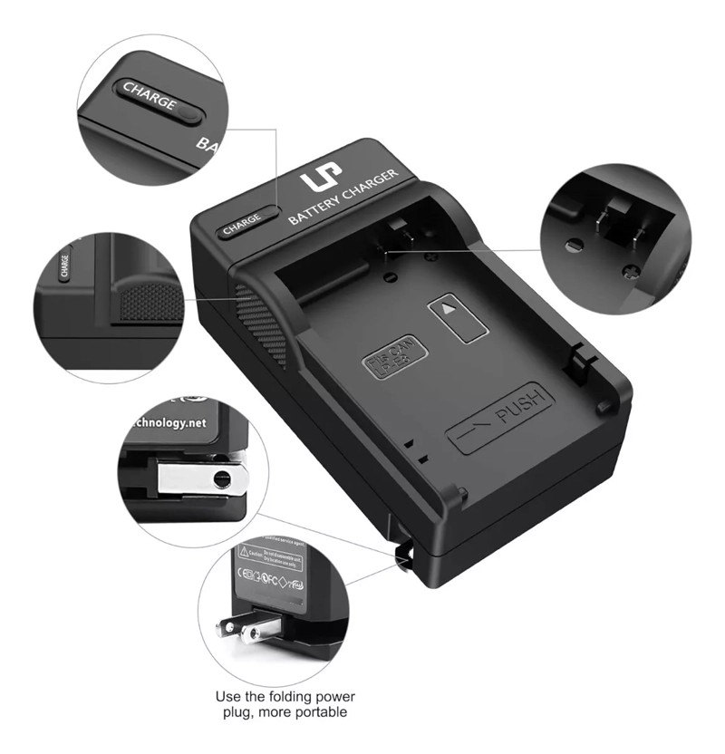 CARGADOR RAPIDO BATERIA LP-E8 PARA CAMARA CANON T2I T3I T4 - 4