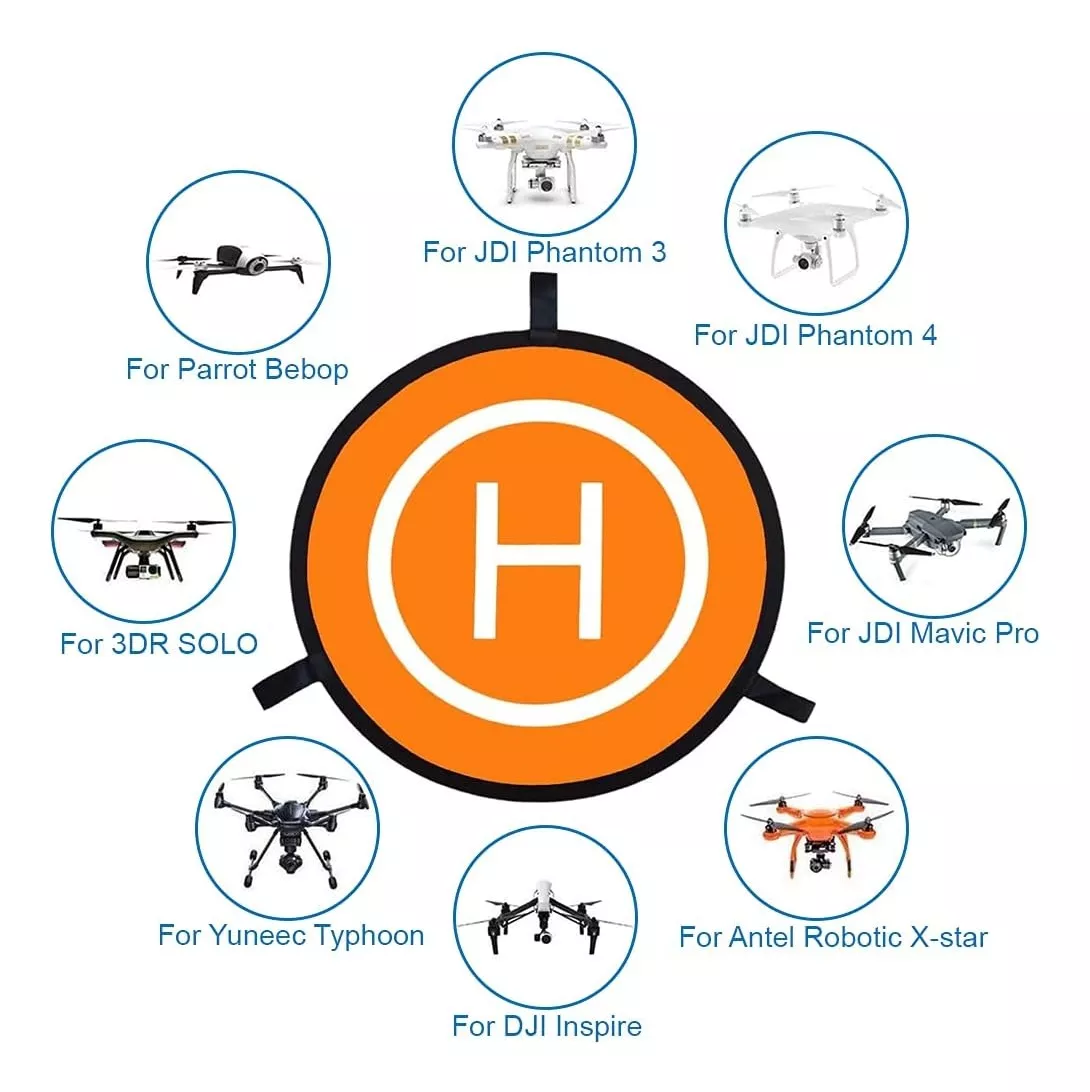 LANDING PAD HELIPUERTO, PISTA DE ATERRIZAJE 80 CM PARA DRONE - 5