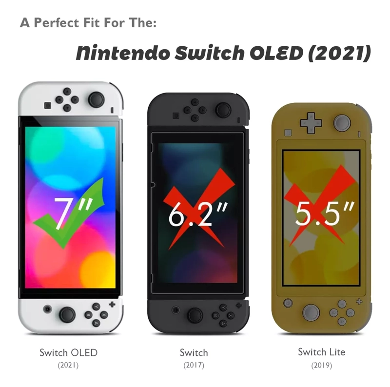 VIDRIO TEMPLADO PACK 2 OLED NINTENDO SWITCH MICA LAMINA - 2