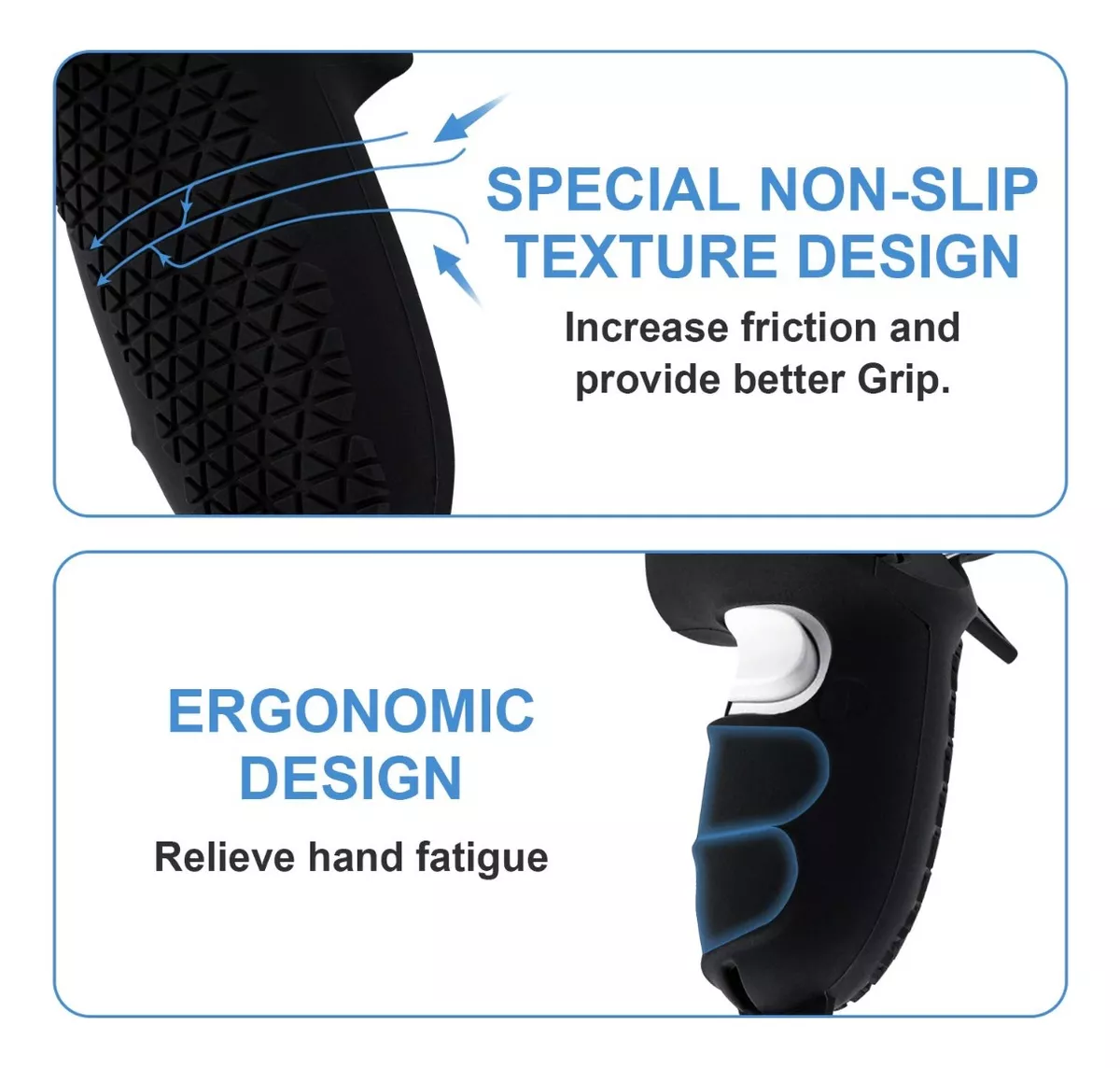 FUNDA GRIPS PARA MANDOS OCULUS QUEST 2 + CORREA AJUSTABLES - 4