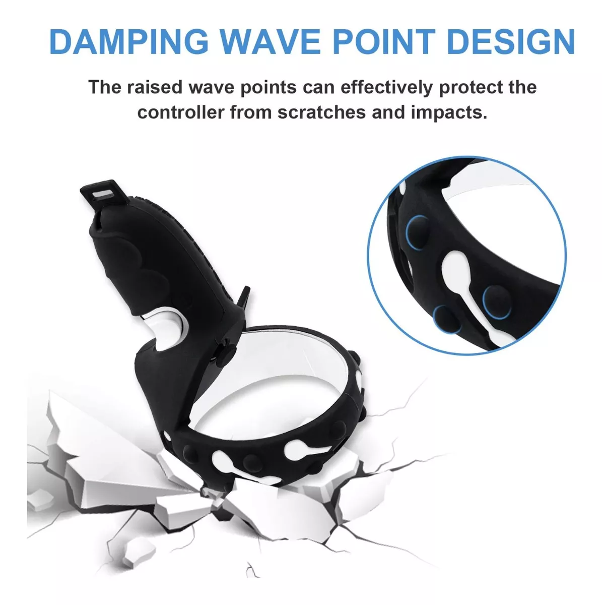 FUNDA GRIPS PARA MANDOS OCULUS QUEST 2 + CORREA AJUSTABLES - 5