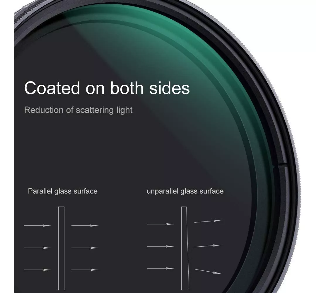 FILTRO DE CAMARA PARA LENTE 40.5MM ND VARIABLE ND2 A ND400 - 3