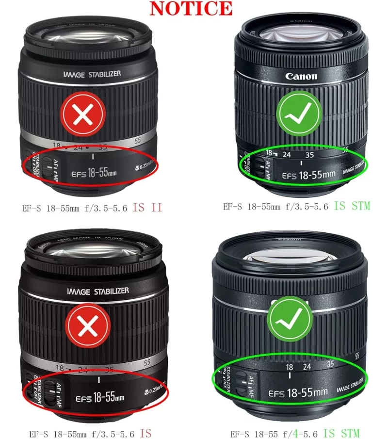 PARASOL EW63C PARA LENTE CANON EFS 18-55MM STM RESISTENTE - 2