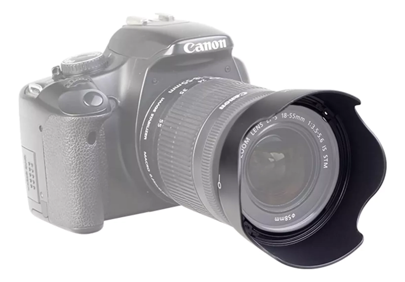 PARASOL EW63C PARA LENTE CANON EFS 18-55MM STM RESISTENTE - 3