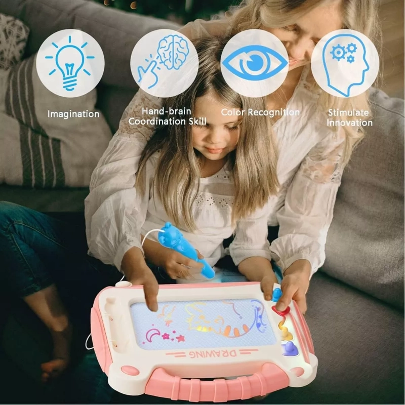 TABLERO JUEGO PIZARRA MAGNETICA PARA NIÑOS+ ACCESORIOS FIRME - 5