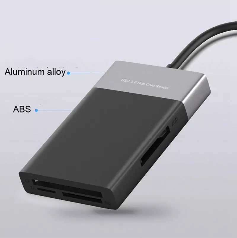 CABLE USB LECTOR MULTIFUNCIONAL TARJETA 6EN1 SD/MICROSD/CF/XQD USB 3.0 - 5