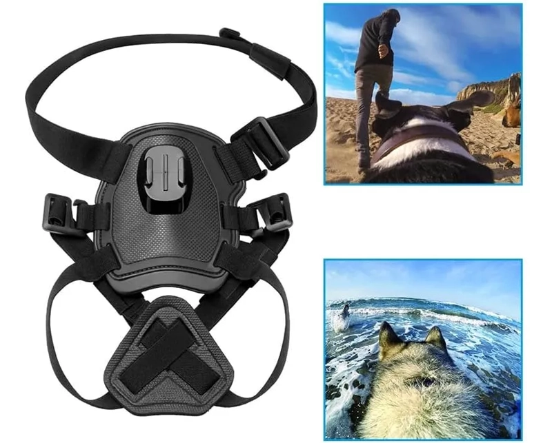ARNE S DE PERRO DOBLE COMPATIBLE GOPRO + 2 MONTURAS ADICIONAL - 5