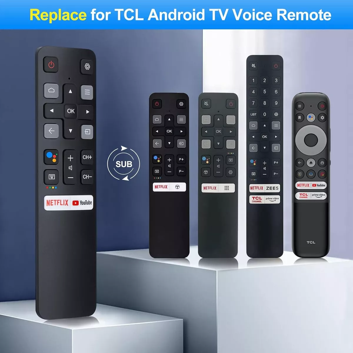 CONTROL REMOTO PARA SMART TV TCL RC802V FIRME NUEVO - 2