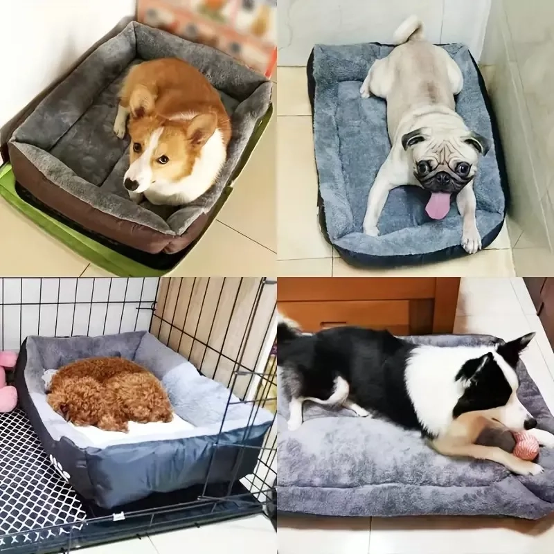 CAMA GRANDE MASCOTA ULTRA SUAVE ELEGANTE GATO PERRO XXL - 2