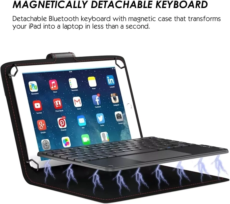 FUNDA CON TECLADO + TOUCHPAD PARA SAMSUNG TAB A9 PLUS 11´ - 4