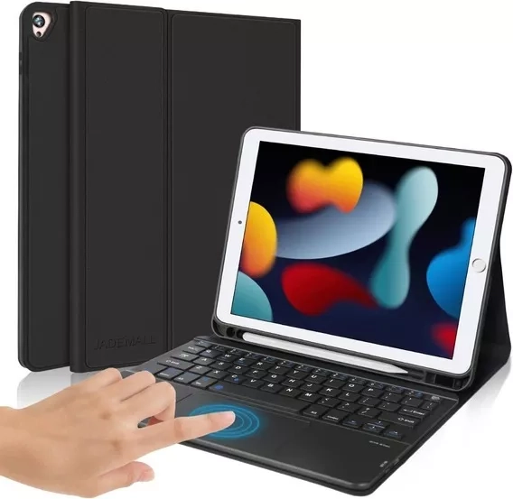 FUNDA CON TECLADO + TOUCHPAD PARA IPAD 10.2 9NA GEN. 2021 - 1