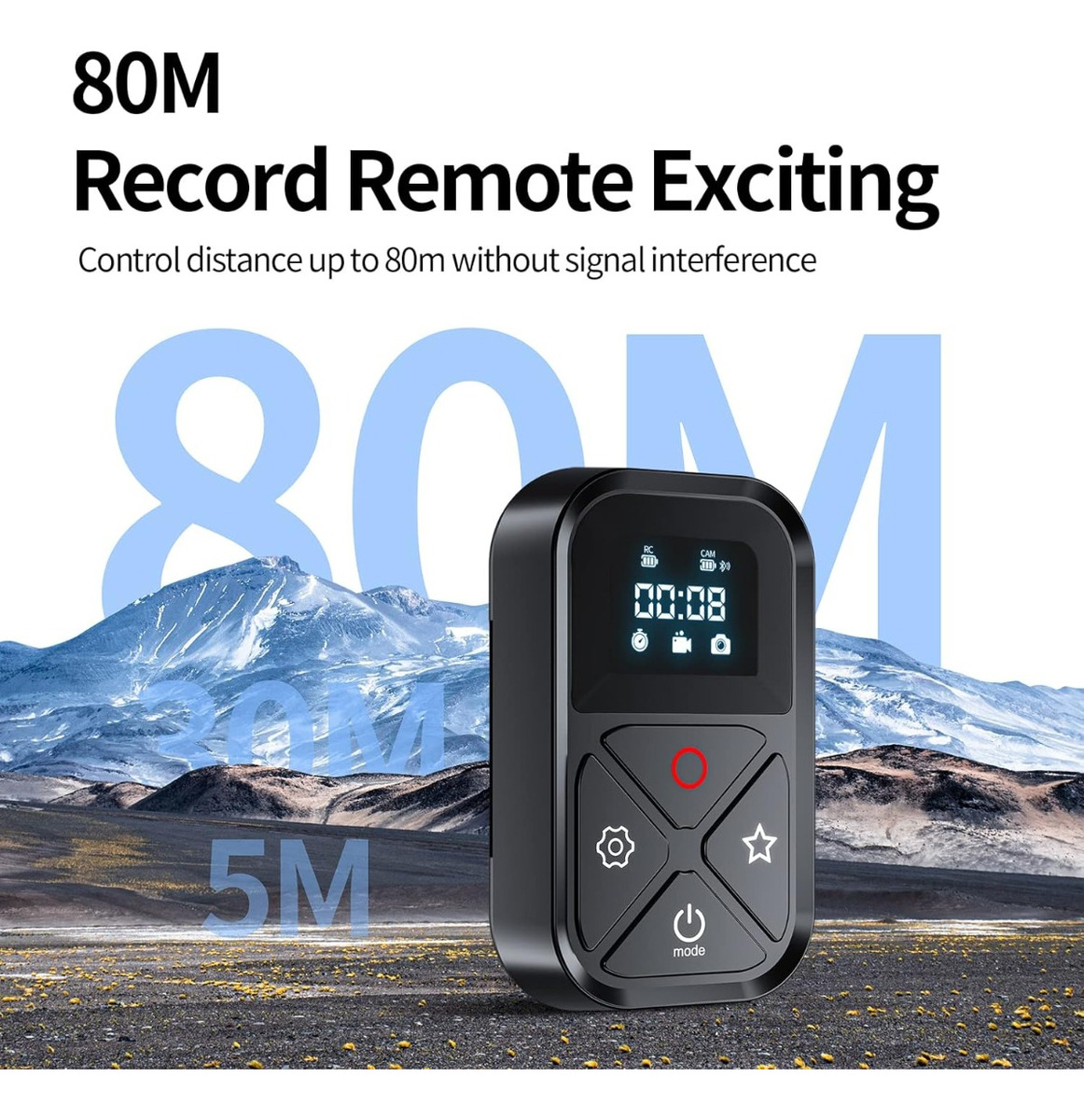 CONTROL REMOTO TELESIN SMART WIFI PARA GOPRO 12 11 10 9 MAX - 5
